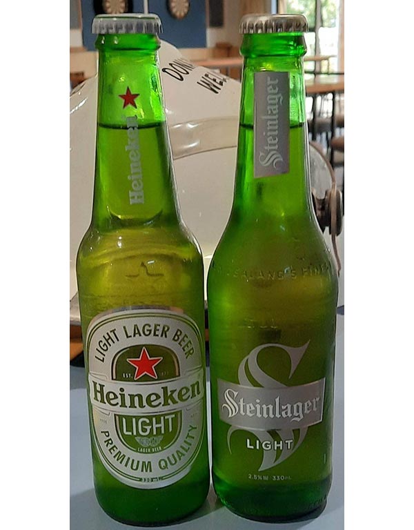 Light beers available